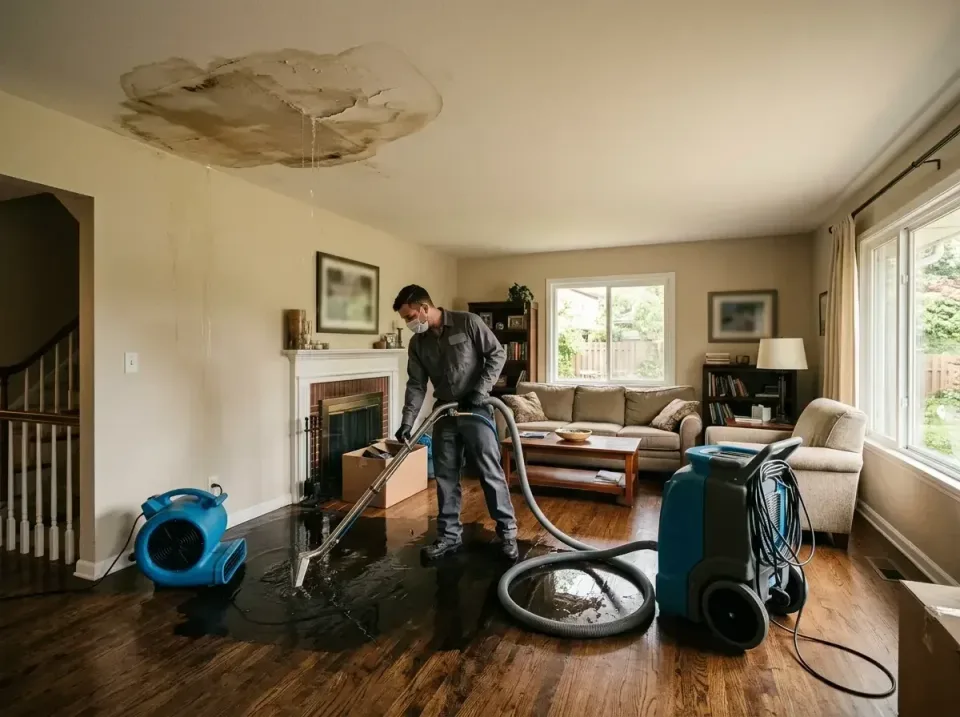 attic-pipe-burst-ceiling-drip-008 — frequently asked questions, Water Damage Restoration & Carpet Care in Bedford, IN